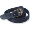 Ceinture Daxon by - Ceinture tress&eacute;e extensible accessoire Bleu