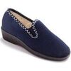Chaussons Pediconfort Sans-g&ecirc;ne fourr&eacute;s Bleu