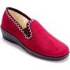Chaussons Pediconfort Sans-g&ecirc;ne fourr&eacute;s Rouge