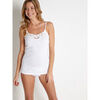 Maillots de corps Daxon by - Lot de 2 chemises fines bretelles + 1 Blanc