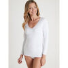 Maillots de corps Daxon by - Lot 2 chemises chaudes manches longues Blanc
