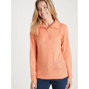 Pull Daxon by - Pull col camionneur zipp&eacute; Rose