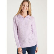 Pull Daxon by - Pull col camionneur zipp&eacute; Rose
