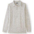 Pull Daxon by - Pull polo avec torsades