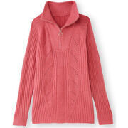 Pull Daxon by - Pull col camionneur zipp&eacute; Rose