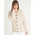 Gilets sur Grenoble : Gilet Daxon by - Cardigan maille torsad&eacute;e Rose