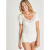 Maillots de corps Daxon by - Chemise de corps chaude manches courtes Beige