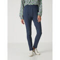 Pantalons sur Grenoble : Pantalon Daxon by - Pantalon droit &eacute;lastiqu&eacute; en maille milan Bleu