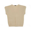 Pull Daxon by - Pull sans manches c&ocirc;tes anglaises Beige