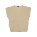 Pull Daxon by - Pull sans manches c&ocirc;tes anglaises Beige