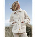 Gilets sur Grenoble : Gilet Daxon by - Veste en maille moutonn&eacute;e Beige
