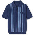 Pulls/Sweat sur Grenoble : Pull Daxon by - Pull polo manches courtes zipp&eacute; Bleu