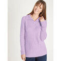 Pull Daxon by - Pull col camionneur zipp&eacute; Rose