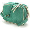 Sac Daxon by - Sac-pochette cuir &agrave; bandouli&egrave;re Vert