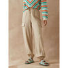 Pantalon Daxon by - Pantalon &eacute;lastiqu&eacute; style cargo Beige