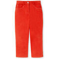 Pantalons sur Grenoble : Pantalon Daxon by - Pantacourt &eacute;lastiqu&eacute; 5 poches Rouge
