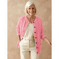 Gilet Daxon by - Cardigan maille torsadée Rose Gilet Daxon by - Cardigan maille torsadée Rose Grenoble