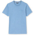 Tee-shirts sur Grenoble : T-shirt Daxon by - Lot de 2 tee-shirts homme effet chin&eacute; Bleu