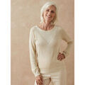 Pull Daxon by - Pull maille l&eacute;g&egrave;rement brillante Beige