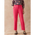 Pantalons sur Grenoble : Pantalon Daxon by - Pantalon 7/8&egrave;me coupe fusel&eacute;e Rose