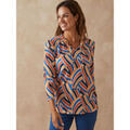 T-shirt Daxon by - Tee-shirt fantaisie maille gaufr&eacute;e Multicolore Grenoble