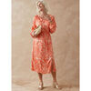 Robe Daxon by - Robe satin&eacute;e coupe ample Orange