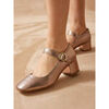 Ballerines Pediconfort Babies femme petit talon Dor&eacute;