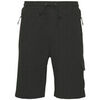 Short BOSS SHORT NOIR HARIQ EN COTON M&Eacute;LANG&Eacute; AVEC LOGO R&Eacute;FL&Eacute;CHISSA Noir