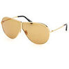 Lunettes de soleil Tom Ford FT1158 KEATING Lunettes de soleil, Or/Jaune, 71 mm Dor&eacute;