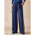 Pantalon Daxon by - Pantalon palazzo &eacute;lastiqu&eacute; Bleu Grenoble