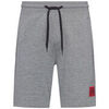 Short HUGO Short Diz212 en coton avec &eacute;tiquette logo Gris Gris