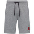 Short HUGO Short Diz212 en coton avec &eacute;tiquette logo Gris Gris Grenoble