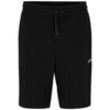 Short HUGO SHORT RELAXED FIT EN MOLLETON DE COTON NOIR AVEC LOGO MANUSC