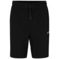 Short HUGO SHORT RELAXED FIT EN MOLLETON DE COTON NOIR AVEC LOGO MANUSC Grenoble