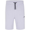 Short HUGO SHORT RELAXED FIT EN MOLLETON DE COTON VIOLET AVEC LOGO MANU