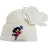 Chapeau Sun City Set Bonnet et moufles B&eacute;b&eacute; Dora l'exploratrice Blanc