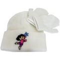 Chapeaux sur Grenoble : Chapeau Sun City Set Bonnet et moufles B&eacute;b&eacute; Dora l'exploratrice Blanc