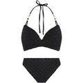 Maillots de bain Lingadore Maillot de bain 2 pi&egrave;ces Noir Grenoble