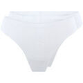 Culottes & autres bas
sur Grenoble : Strings Lingadore Lot de 2 Strings Blanc
