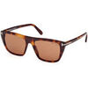 Lunettes de soleil Tom Ford FT1175 ASLAN Lunettes de soleil, Havana/Marron, 56 mm