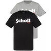 T-shirt Schott Tee-shirt TEE SHIRT PACK 2