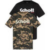 T-shirt Schott Tee-shirt TEE SHIRT PACK 2