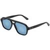 Lunettes de soleil Retrosuperfuture 0JT Lunettes de soleil, Noir/Bleu clair, 56 mm