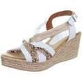 Chaussures escarpins Marila Compens&eacute;es ref_48944 multi Blanc Grenoble
