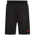 Short HUGO Short en coton Noir Dalfie avec logo manuscrit Grenoble