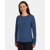 T-shirt Kilpi Maillot en coton &agrave; manches longues pour femme PROMOX-W Bleu
