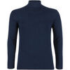 T-shirt Eminence Tee-shirt col roul&eacute; manches longues pur coton Bleu