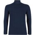 Tee-shirts sur Grenoble : T-shirt Eminence Tee-shirt col roul&eacute; manches longues pur coton Bleu