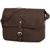 Sac bandouli&egrave;re Katana Besace Nylon Garni Cro&ucirc;te De Cuir De Vachette K 29301 Marron