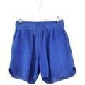Short sur Grenoble : Short Tara Jarmon Mini short en daim bleu